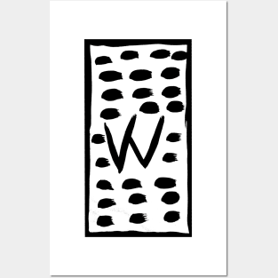 Letter W uppercase Posters and Art